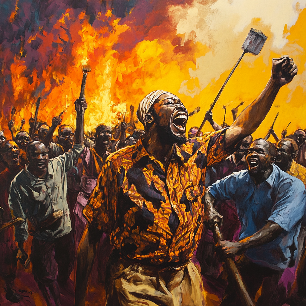 Africans fighting against their own government for how they are being treated