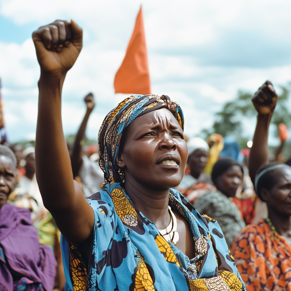 Protest against the IMF vs. the World Bank