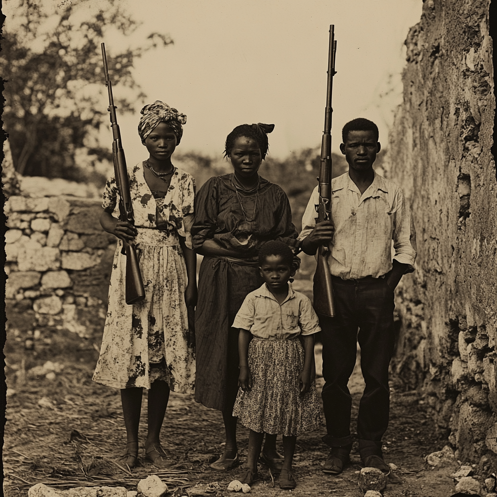 African Resisting Against the French
