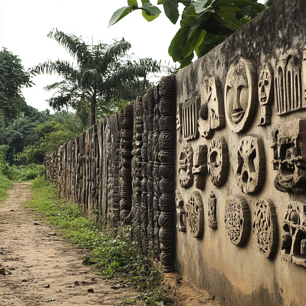 The Benin's Empire Art if it was on Benin Wall