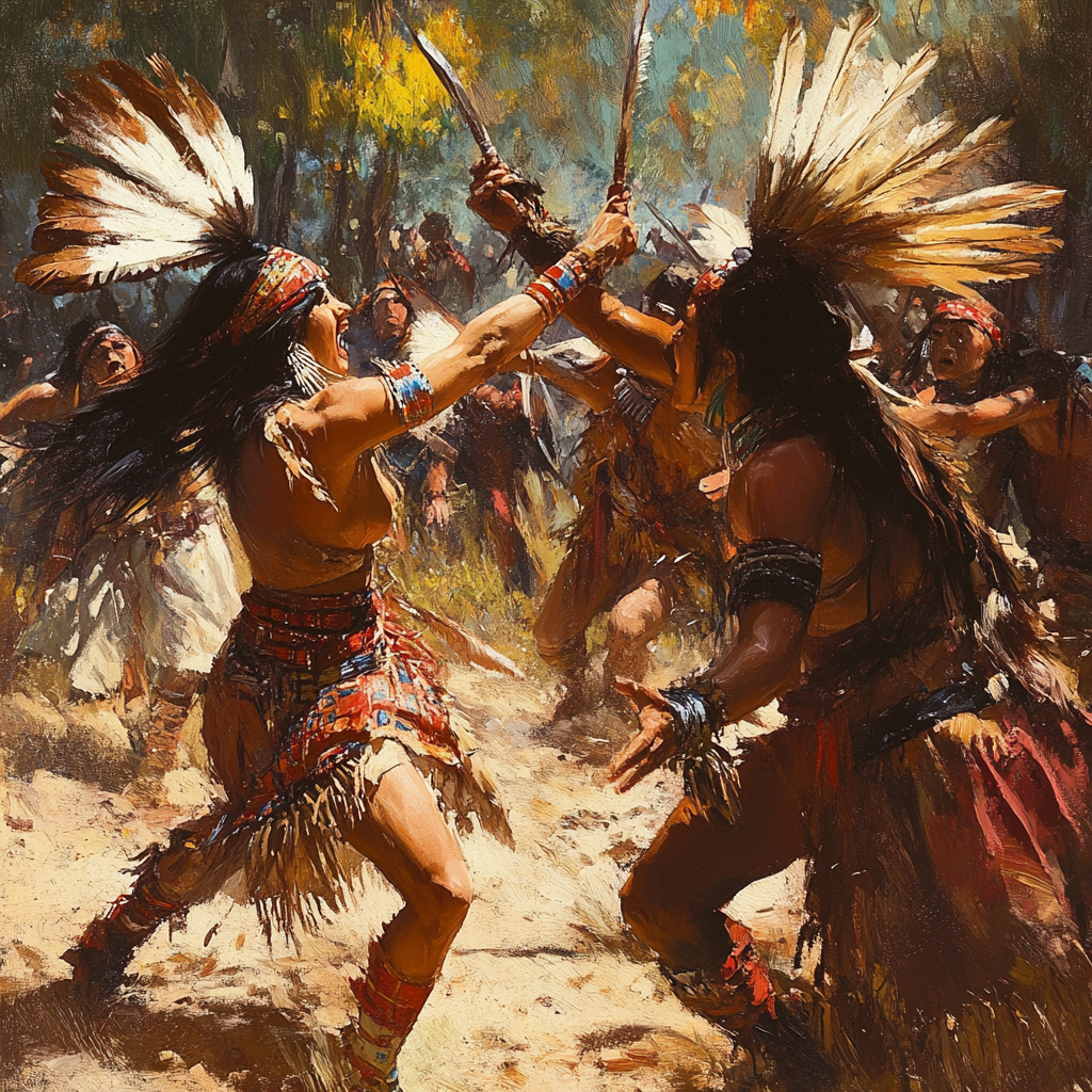 A Ferocious Female Warrior from the America